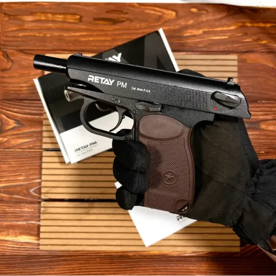 Стартовий пістолет Макарова Retay PM , ПМ під холостий патрон 9мм, Шумовий, Сигнальний Київ