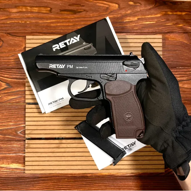Стартовий пістолет Макарова Retay PM , ПМ під холостий патрон 9мм, Шумовий, Сигнальний Київ - фото 1