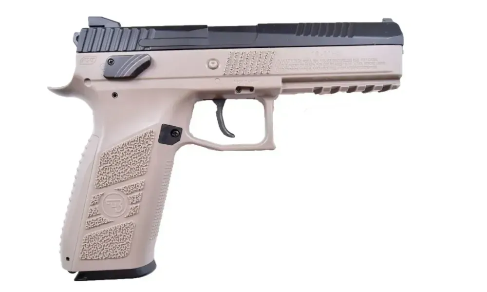 Пістолет пневматичний ASG CZ P-09 Black/FDE Blowback 4.5 мм (CO2, BB) Київ - фото 2