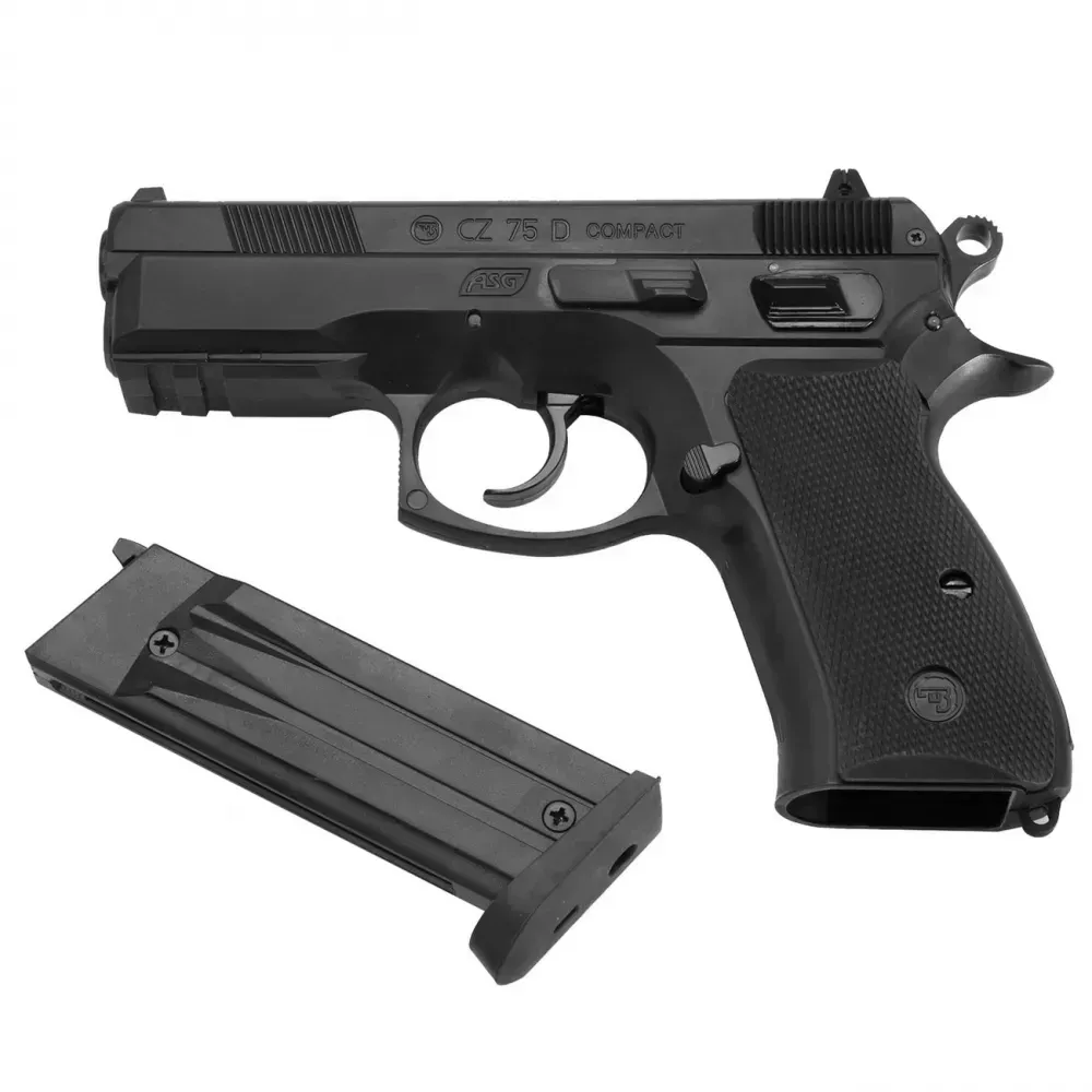 Пістолет пневматичний ASG CZ 75D Compact 4.5 мм (CO2, BB) Івано-Франківськ - фото 4