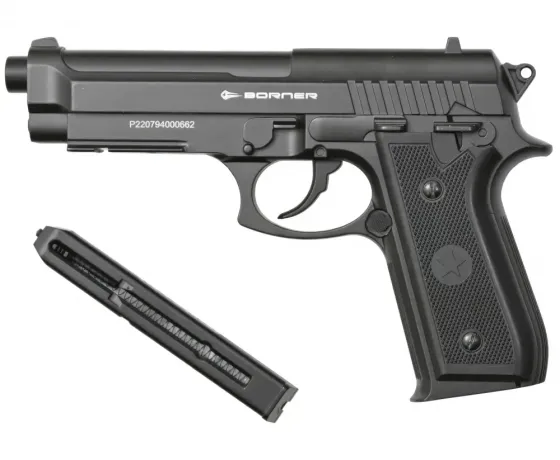 Пневматичний пістолет Beretta 92, 4.5мм, Borner 92M Житомир