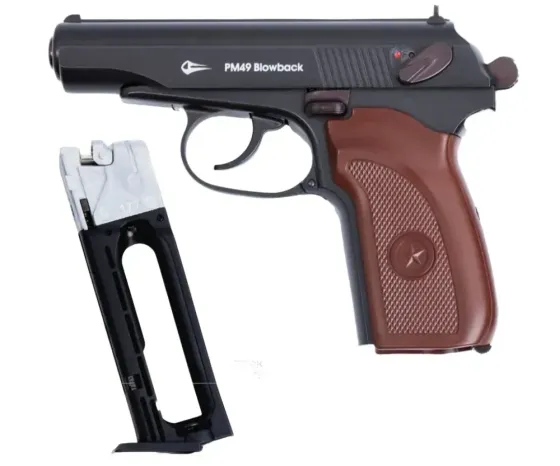 Пневматичний пістолет Макарова, Borner PM-49 Blowback, 4.5мм Полтава