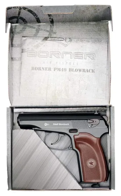 Пневматичний пістолет Макарова, Borner PM-49 Blowback, 4.5мм Полтава - фото 6
