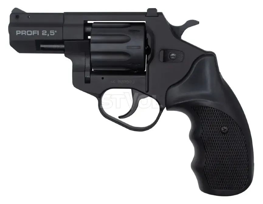 Револьвер під патрон флобера PROFI-2.5" чорний/пластик кал. 4мм Вінниця - фото 1