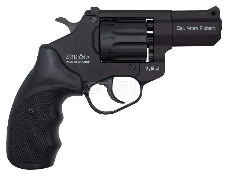 Револьвер під патрон флобера PROFI-2.5" чорний/пластик кал. 4мм Вінниця - фото 2