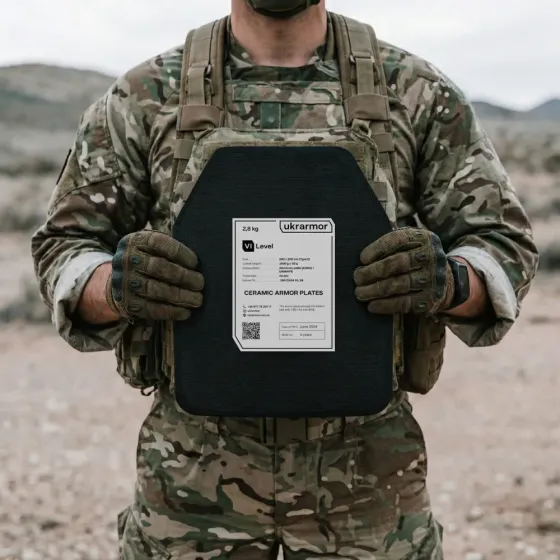 Бронеплита Ukrarmor Керамічна плита 6 класу захисту Вага 2.3 кг Запоріжжя