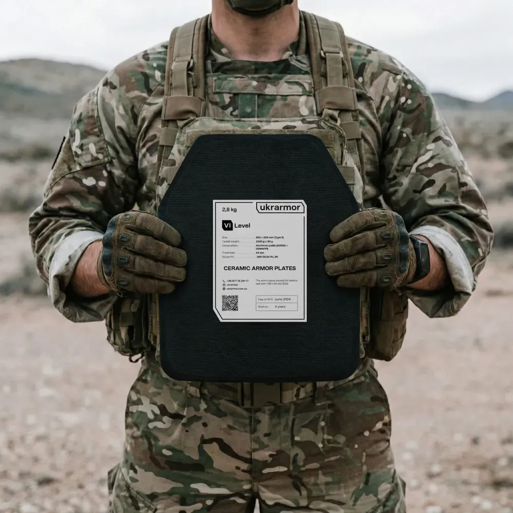 Бронеплита Ukrarmor Керамічна плита 6 класу захисту Вага 2.3 кг Запоріжжя - фото 1