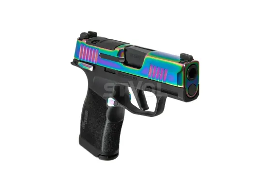 Пістолет спортивний Sig Sauer P365X 9MM, 3.1IN, RAINBOW & BLK, (2) 12RD STEEL MAG, MS, OR Миколаїв