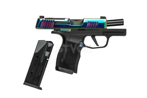 Пістолет спортивний Sig Sauer P365X 9MM, 3.1IN, RAINBOW & BLK, (2) 12RD STEEL MAG, MS, OR Миколаїв