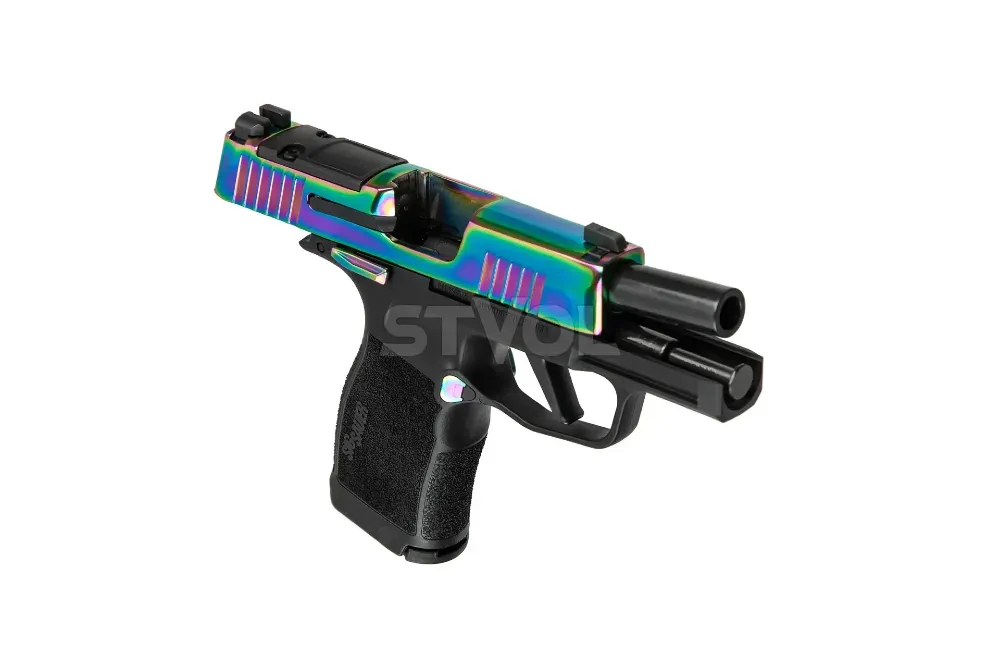 Пістолет спортивний Sig Sauer P365X 9MM, 3.1IN, RAINBOW & BLK, (2) 12RD STEEL MAG, MS, OR Миколаїв - фото 5