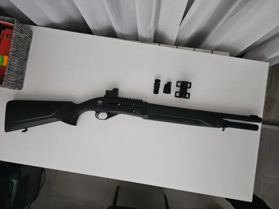 Гладкоствольна рушниця Huglu TR Veyron Black Tactic Synthetic 12/47 см Одеса