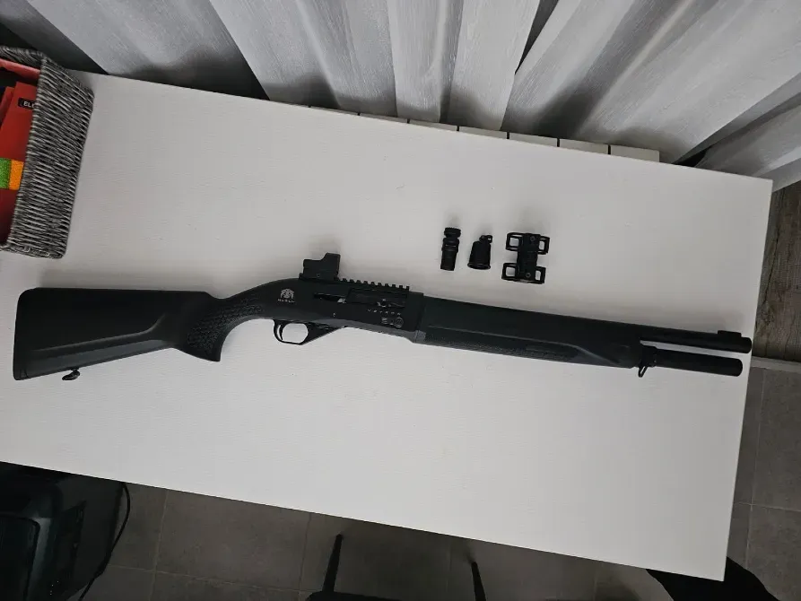 Гладкоствольна рушниця Huglu TR Veyron Black Tactic Synthetic 12/47 см Одеса - фото 3