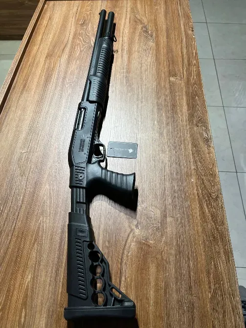 Рушниця помпова CORE "Народний дробовик" LZR-P0001 Folding Grip к.12, довжина ствола 51см Чорний Рівне - фото 1