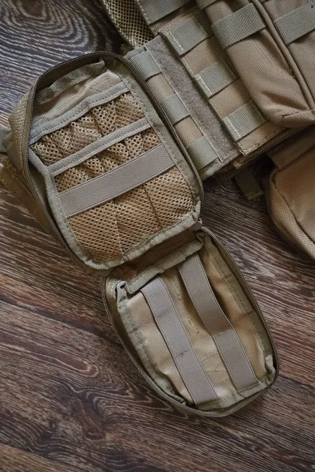 Плитоноска з підсумками (без плит) Tan Харків - фото 8