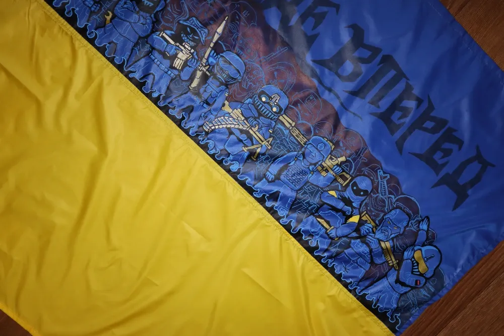 Прапор з ручним розписом Доля 140х90 см Харків - фото 4