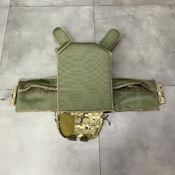 Плитоноска з підсумками та напашником, подвійне швидке скидання, з камербандами Гуляйполе