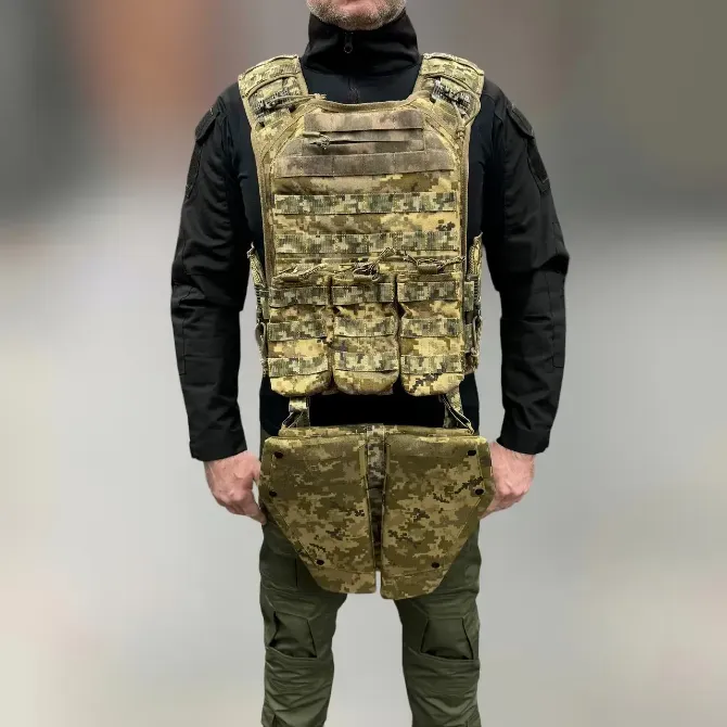 Напашник тризонний 1-го класу захисту (Cordura 1000D) Куп'янськ - фото 5