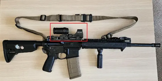 Комплект: коліматор Holosun Open Reflex HS510C + збільшувач Holosun HM3X-T 3x Київ