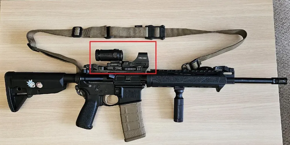 Комплект: коліматор Holosun Open Reflex HS510C + збільшувач Holosun HM3X-T 3x Київ - фото 1