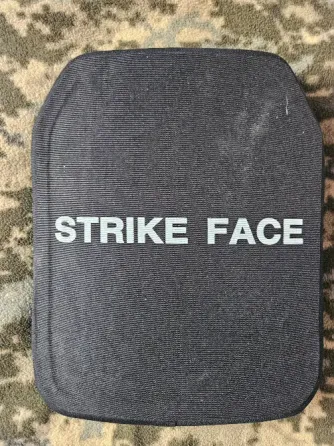 Керамическая бронеплита Strike Face 6-го класса Al2O3 3.7 kg (10+12) NIJ IV 27 х 33 см. Черный Київ
