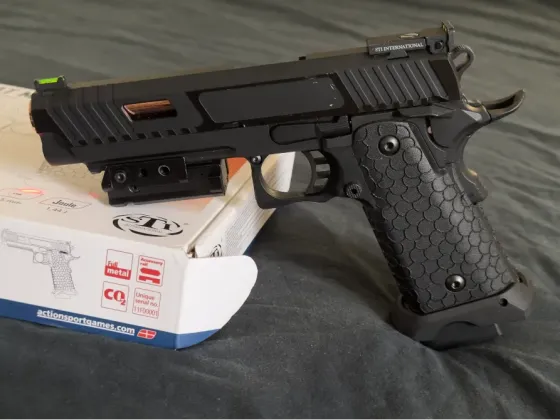 Пневматичний пістолет STI Combat Master 2011 4.5 мм CO₂ Blowback Мала Виска