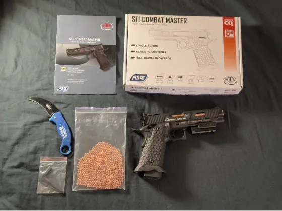 Пневматичний пістолет STI Combat Master 2011 4.5 мм CO₂ Blowback Мала Виска