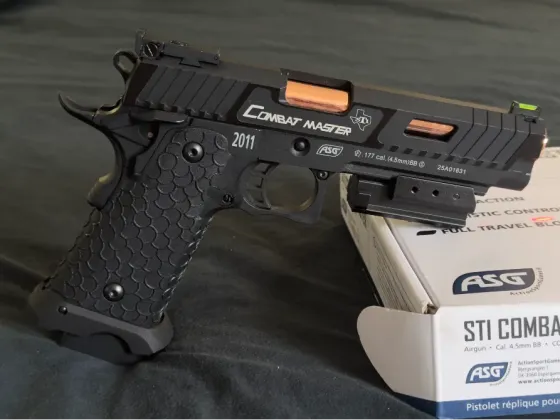 Пневматичний пістолет STI Combat Master 2011 4.5 мм CO₂ Blowback Мала Виска