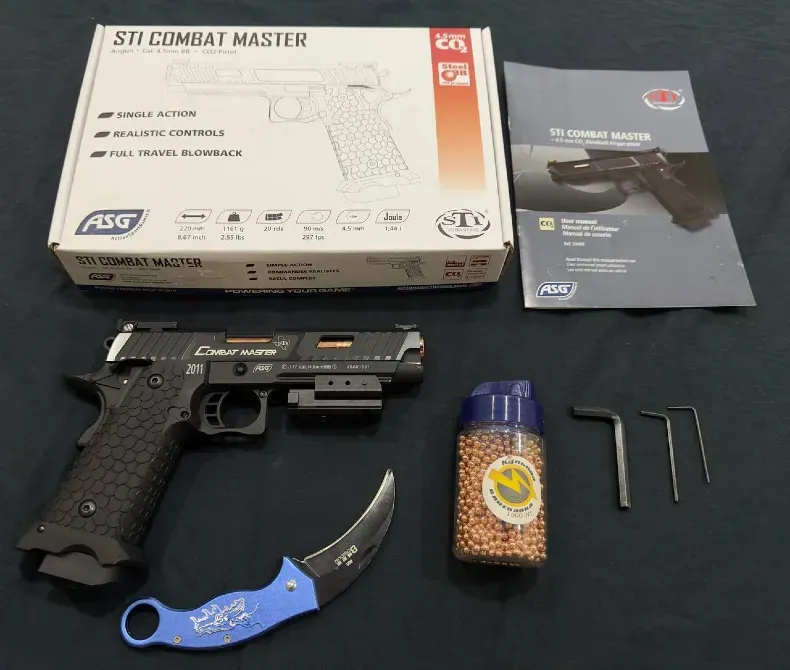 Пневматичний пістолет STI Combat Master 2011 4.5 мм CO₂ Blowback Мала Виска - фото 3
