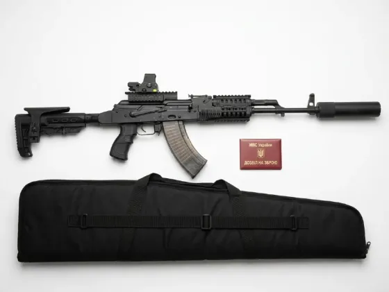 Продам охотничий карабин МКМ-072 (АКМ) калибр 7, 62х39 в отличном тактическом обвесе + глушитель Дніпро