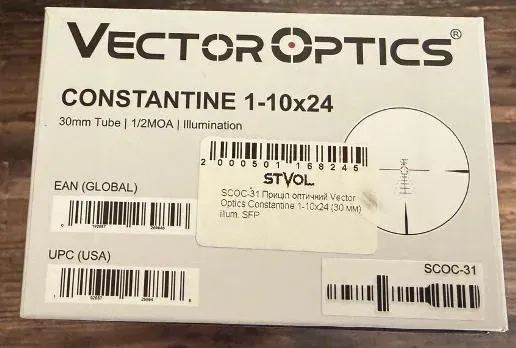 Приціл оптичний Vector Optics Constantine 1-10x24 (30 мм) illum. SFP Житомир