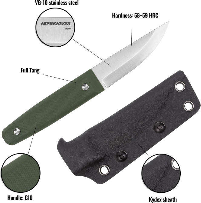 Пууко Ніж BPS Knives AURORA Київ - фото 4