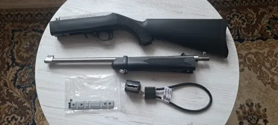 Карабін нарізний RUGER K10/22-TD Synthetic, Stainless Steel 22LR Львів