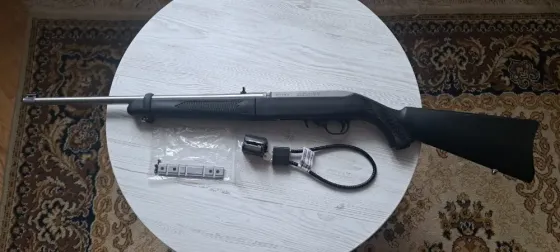 Карабін нарізний RUGER K10/22-TD Synthetic, Stainless Steel 22LR Львів