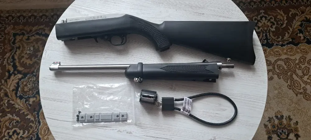 Карабін нарізний RUGER K10/22-TD Synthetic, Stainless Steel 22LR Львів - фото 2