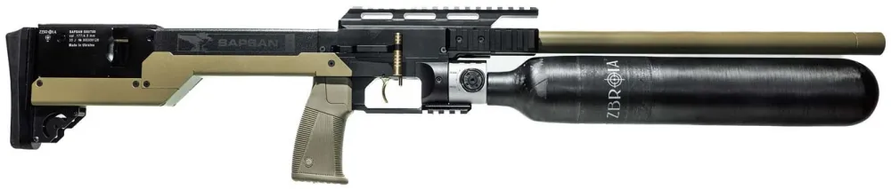 Пневматична гвинтівка (PCP) ZBROIA Sapsan TAC-MC 550/700 кал. 4, 5 мм, колір - койот Харків - фото 2