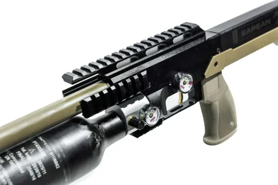 Пневматична гвинтівка (PCP) ZBROIA Sapsan TAC-MC 450/480 (кал. 4, 5 мм, coyote) Харків