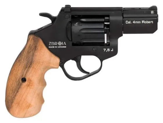 Револьвер Флобера ZBROIA PROFI-2.5" (чорний / дерево) Харків