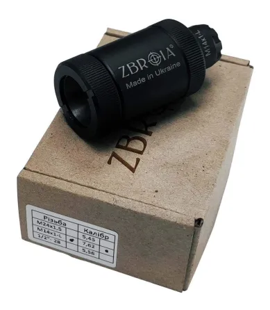 Полумʼягасник ZBROIA для AK кал. 7, 62 Різьба M14x1L Харків