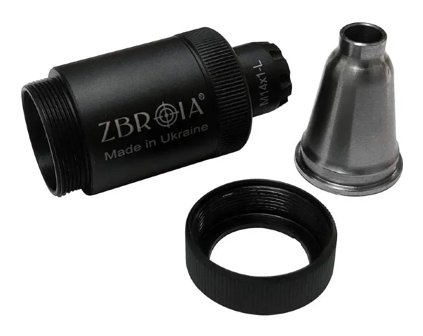 Полумʼягасник ZBROIA для AK кал. 7, 62 Різьба M14x1L Харків - фото 4
