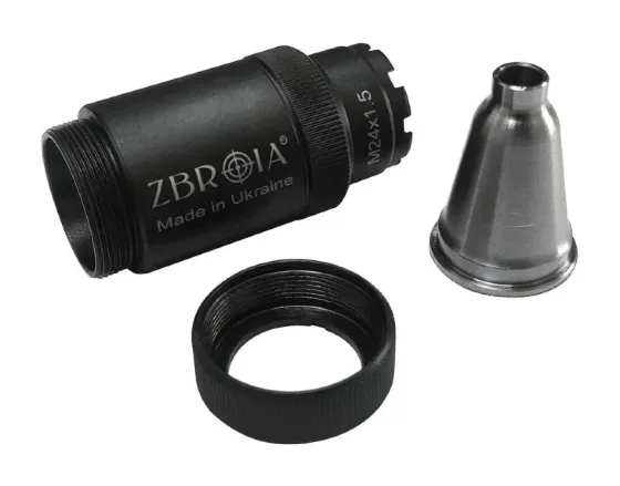 Полумʼягасник ZBROIA для АК кал. 5, 45. Різьба М24x1.5R Харків