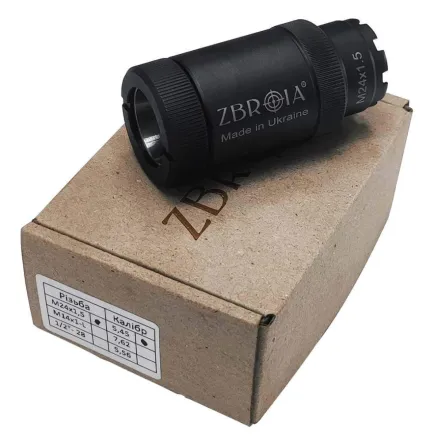 Полумʼягасник ZBROIA для АК кал. 5, 45. Різьба М24x1.5R Харків