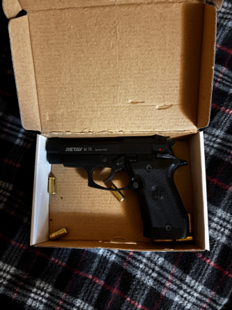 Стартовий пістолет Retay F29 (Beretta 84FS під холостий патрон 9 мм) чорний Львів