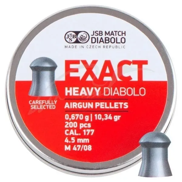 Кулi JSB Diabolo Exact Heavy, 4, 52 мм, 0, 670 гр. 200шт Харків - фото 1
