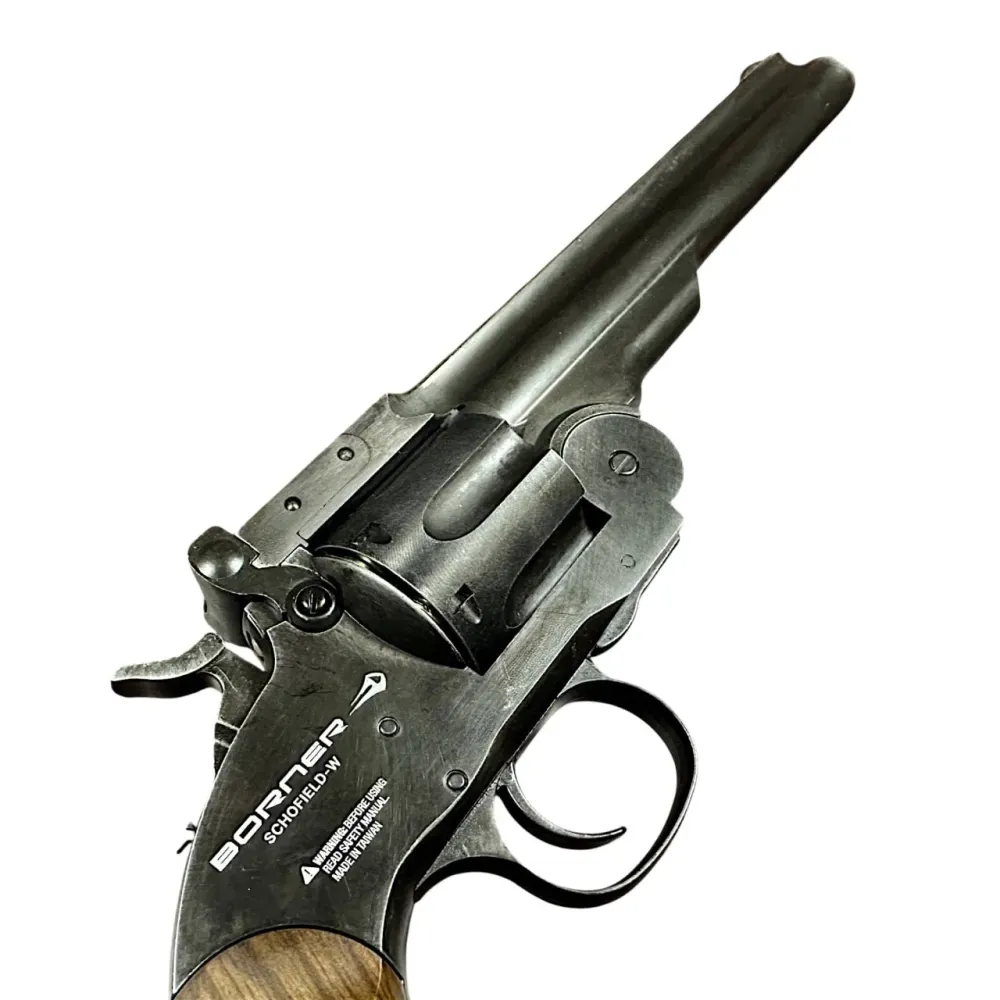 Револьвер пневм. Borner Schofield Worn cal. 4.5 mm/Pellets+BBs Харків - фото 3