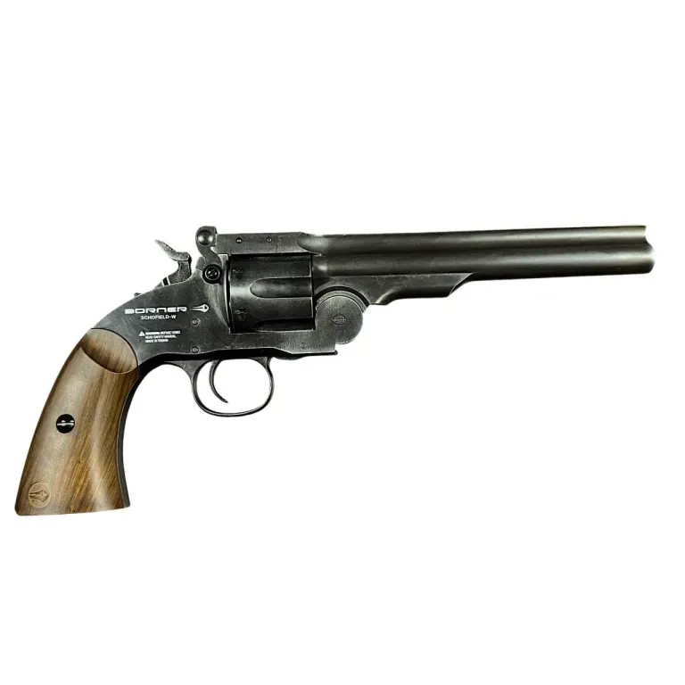 Револьвер пневм. Borner Schofield Worn cal. 4.5 mm/Pellets+BBs Харків - фото 1