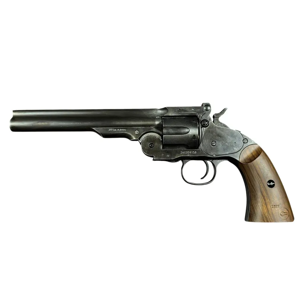 Револьвер пневм. Borner Schofield Worn cal. 4.5 mm/Pellets+BBs Харків - фото 8