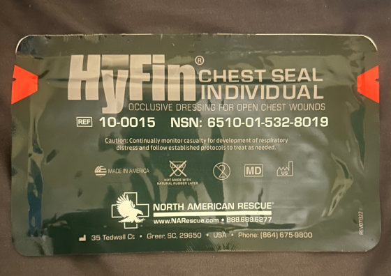 Оклюзійна наліпка HyFin Chest Seal Individual Харків