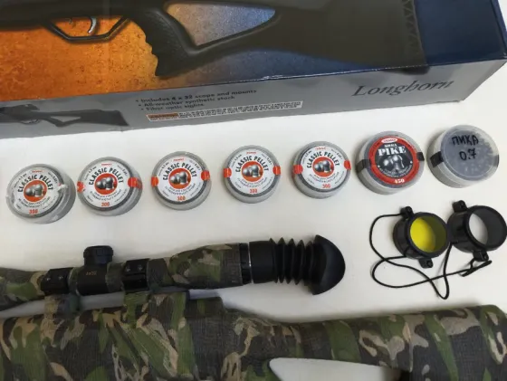 Пневматическая винтовка Beeman Longhorn Gas Ram ОП 4х32. Кастом. Очень жирный комплект! НОВАЯ! Київ