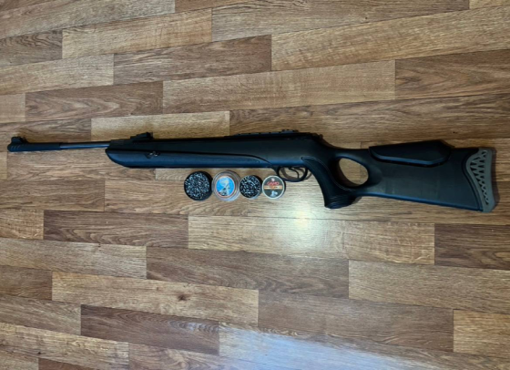 До вашої уваги Пневматична гвинтівка Optima Hatsan Mod.130 Vortex кал. 4, 5 мм. Чорнобай