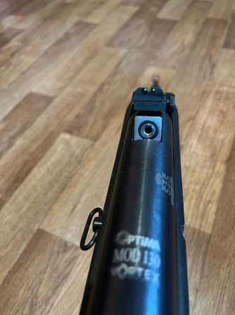 До вашої уваги Пневматична гвинтівка Optima Hatsan Mod.130 Vortex кал. 4, 5 мм. Чорнобай